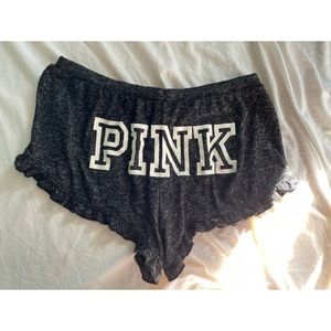 PINK Dark Gray Pj Shorts